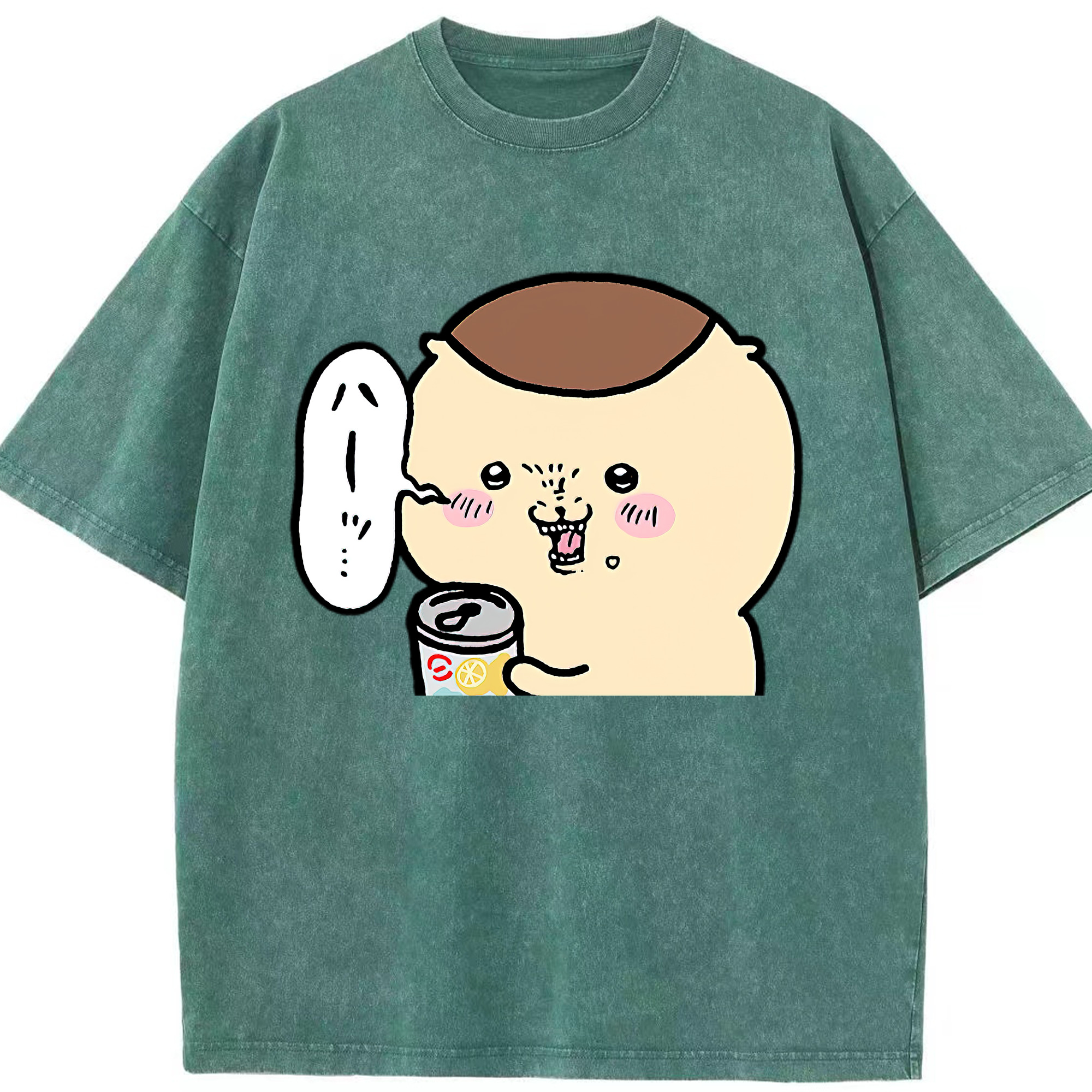 （画像用） ちいかわ くりまんじゅう Chii-kawa kuri manjū 綿100% ヴィンテージ風 半袖Tシャツ（フロントプリント）